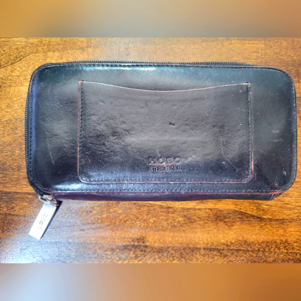 HOBO Black Leather Wallet